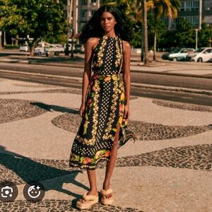 Sezane FARM Rio Gill Blouse in Paraiso de cacau